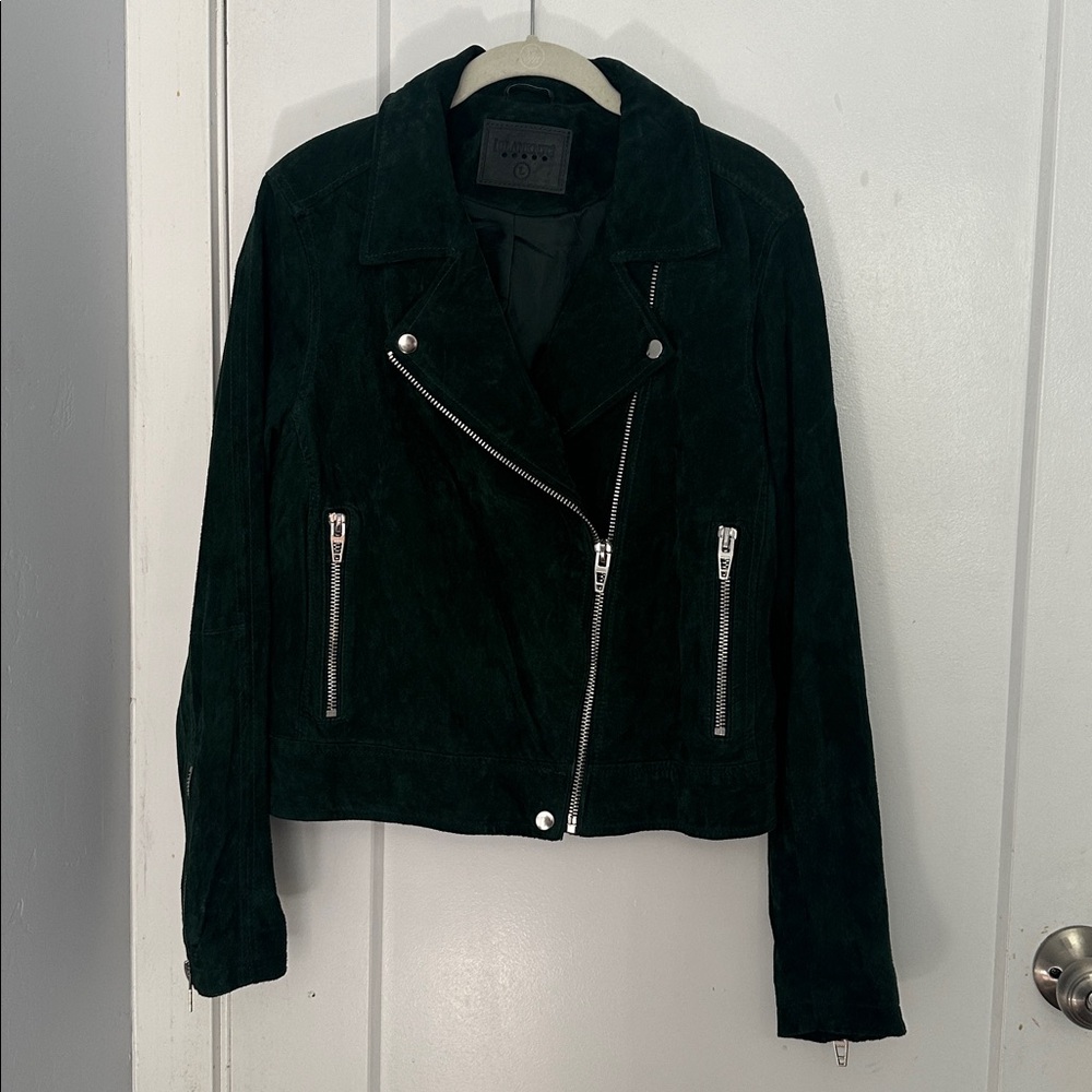 Blank NYC Forest Green Suede Jacket